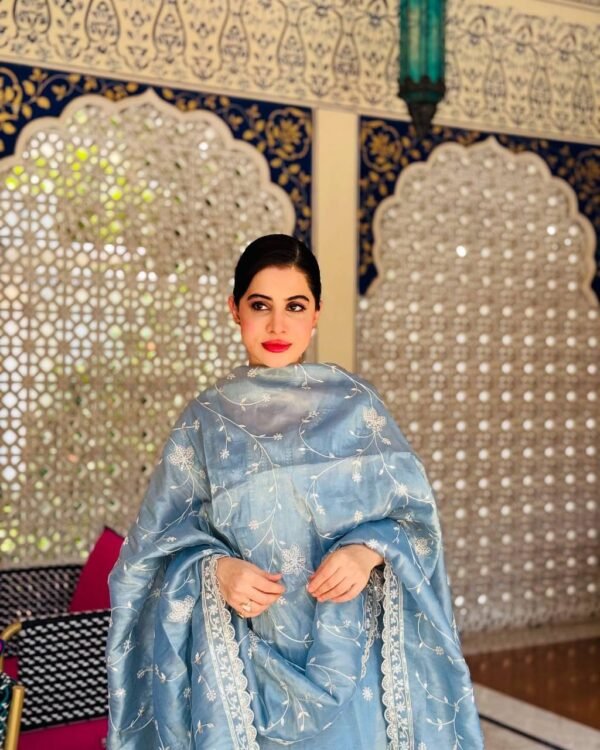 New Pure Gold Crush Top&Pent&Dupatta set