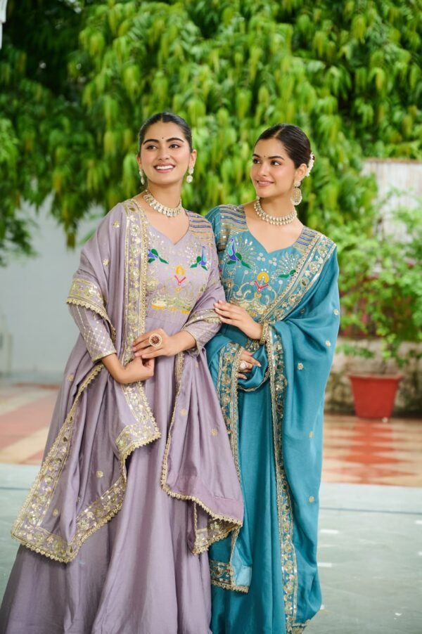 PREMIUM READYMADE GOWN-DUPATTA SET