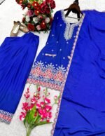 Đěsigner Party Wear Look Chinos Top & Farshi Palazzo With Dupatta set