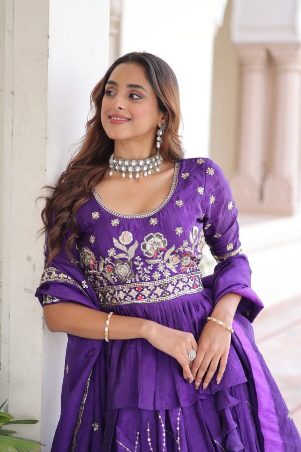 Sequins Embroidered Readymade Lehenga choli Set