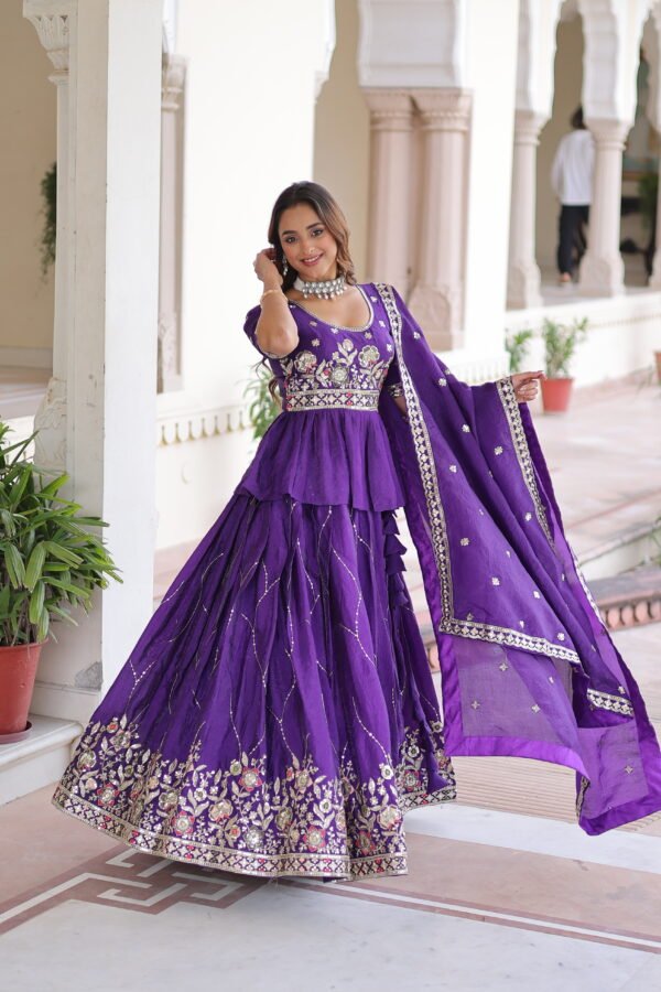 Sequins Embroidered Readymade Lehenga choli Set