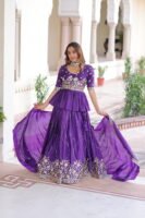 Sequins Embroidered Readymade Lehenga choli Set