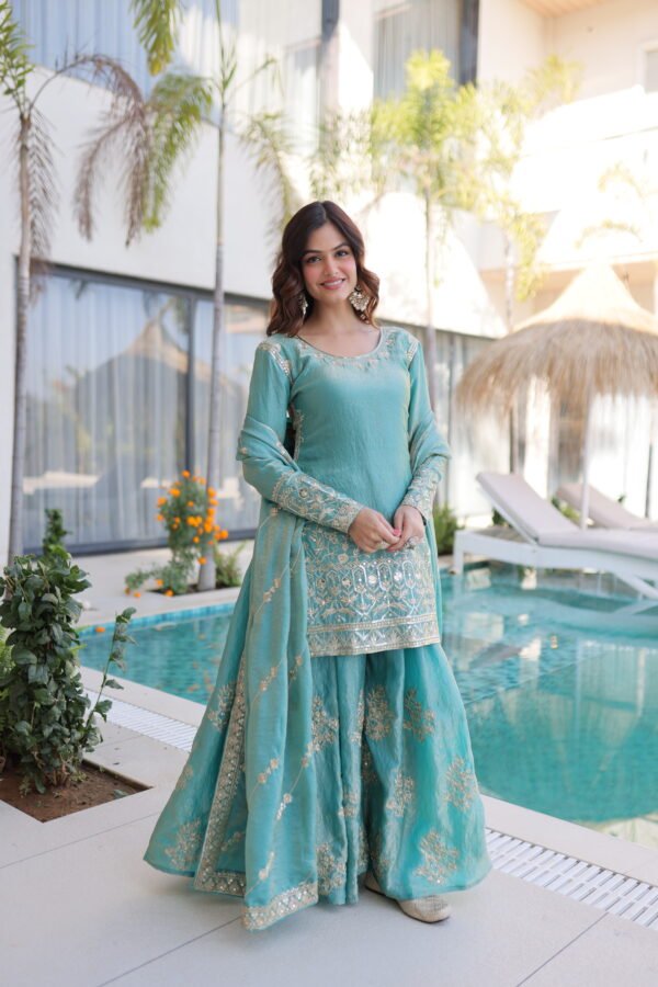 Fendi Crush with Zari & Sequins Embroidered