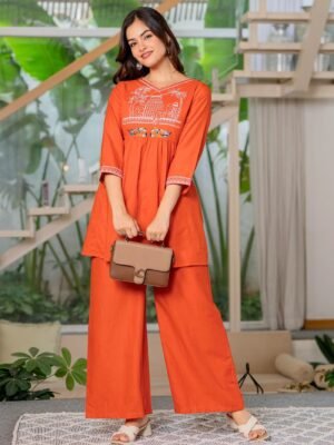 Orange Sparrow cord set