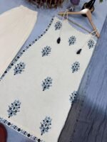 Đěsigner Traditional & Fashtivel & Office Wear Look Pur Kora Khadi Cotton Spaghetti Top & Pant With Dupatta set